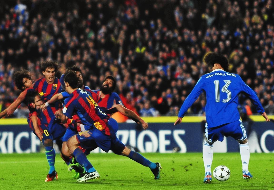 欧冠巅峰对决：巴塞罗那vs切尔西激情碰撞与逆转传奇(图1)